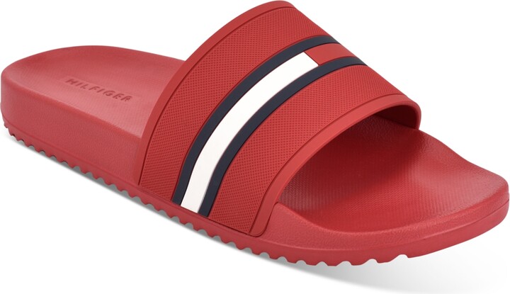 Tommy Hilfiger Men's Redder Flag Logo Pool Slide Sandals Men's Shoes -  ShopStyle