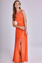 Thumbnail for your product : Girls On Film Coral Chiffon Split Skirt Maxi Dress