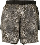 Thumbnail for your product : Lisa Von Tang Printed Side-Slit Shorts