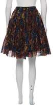 Thumbnail for your product : Burberry Silk Printed Knee-Length Skirt