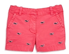 Vineyard Vines Girls' Whale Embroidered Shorts - Big Kid