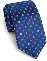 Thumbnail for your product : Eton of Sweden Floral Print Silk Tie