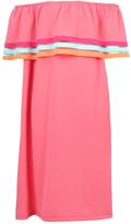 Thumbnail for your product : boohoo Girls Off The Shoulder Beach Dress