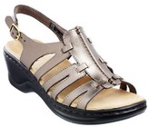 clarks metallic sandals
