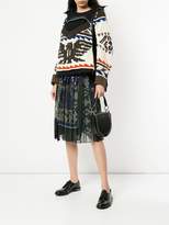 Thumbnail for your product : Sacai eagle knit hooded jacket