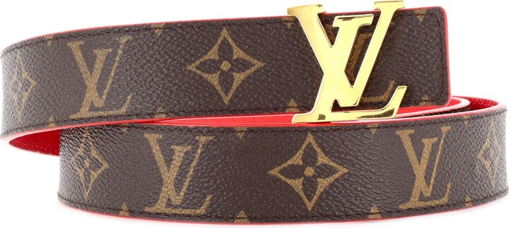 Louis Vuitton Green Vernis LV Initiales Belt 85CM Louis Vuitton