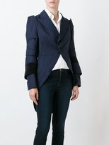Thumbnail for your product : Comme Des GarÃ§ons pinstripe long tail blazer
