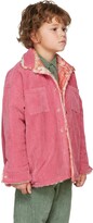Thumbnail for your product : BO(Y)SMANS Kids Reversible Pink Faux-Fur & Corduroy Jacket