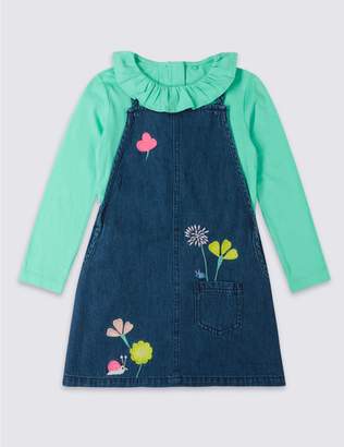 Marks and Spencer 2 Piece Pinafore & Top Outfit (3 Months - 7 Years)