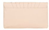 Thumbnail for your product : New Look Shell Pink Pleat Clutch