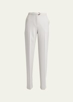Double Wool Stretch Straight-Leg Pant 