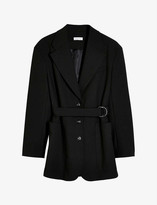 Thumbnail for your product : Topshop Belted woven blazer