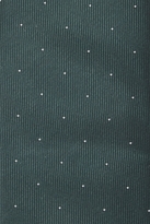 Thumbnail for your product : Moss Bros Premium Green Spot Silk Skinny Tie