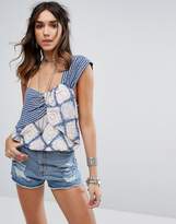 Thumbnail for your product : Free People Call Me On One Shoulder Printed Top