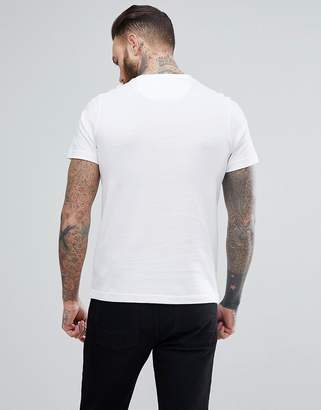 Farah Chestering Slim Fit Block Print T-Shirt in White