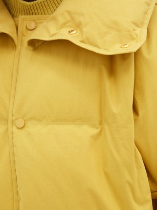 Bottega Veneta Frosted Cotton-poplin Down Jacket - Yellow