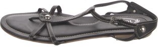 Tod's Leather T-Strap Sandals