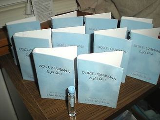 Dolce & Gabbana 10 light blue" Women EDT 1.5 ml .05 fl oz Samples FREE SHIPPING