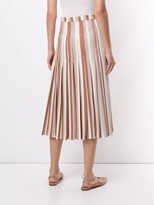 Thumbnail for your product : Jil Sander Two-Toned Pleated Skirt