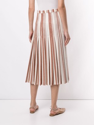 Jil Sander Two-Toned Pleated Skirt