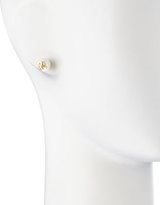 Thumbnail for your product : Tory Burch Evie Pearly Logo Stud Earrings