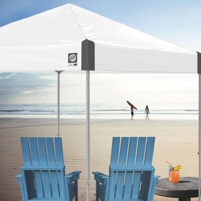 E-Z UP Ambassador Instant Shelter 10 Ft. W x 10 Ft. D Steel Pop-Up Canopy