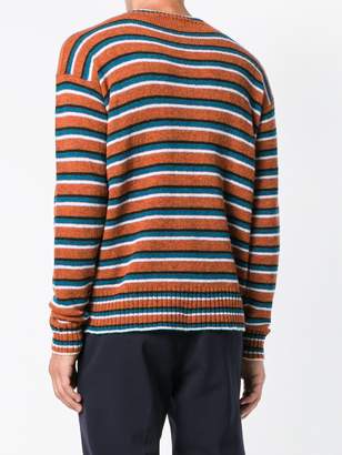 Prada striped long-sleeve jumper