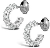 Thumbnail for your product : Pragnell RockChic diamond three-row hoop earrings