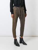Thumbnail for your product : Haider Ackermann panelled cropped trousers
