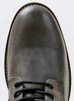 Thumbnail for your product : Topman Grey Leather Cuff Boots