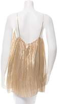 Thumbnail for your product : Adam Lippes Metallic Pleated Top w/ Tags