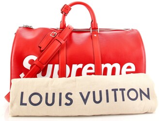 Louis Vuitton Supreme EPI Keepall Bandouliere