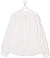 Thumbnail for your product : Chloé Kids TEEN guipure-detail blouse