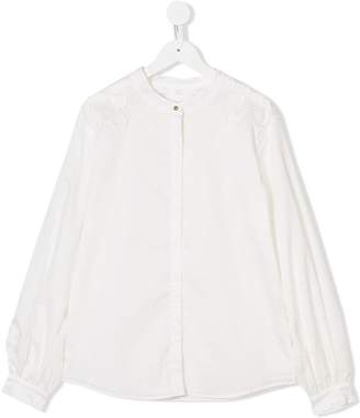 Chloé Kids TEEN guipure-detail blouse
