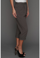 Thumbnail for your product : Halston Relaxed Fit Cropped Pant