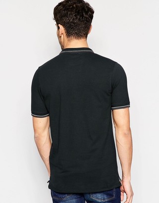 Selected Polo Shirt With Tipped Collar