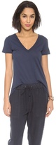 Thumbnail for your product : Enza Costa High Low V Neck Tee