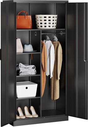 27.5H 2 Shelf Vented Door Mini Storage Locker Cabinet - On Sale