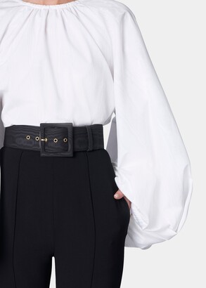 Carolina Herrera Oversized Raglan Long-Sleeve Blouse