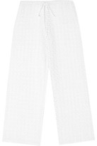 Thumbnail for your product : Miguelina Jemma Crocheted Cotton-Lace Pants