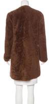 Thumbnail for your product : Fur Mink Striped Coat w/ Tags