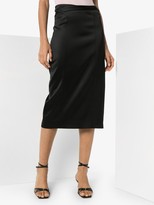 Thumbnail for your product : GAUGE81 Soledad satin midi skirt
