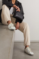 Thumbnail for your product : Golden Goose Superstar Distressed Suede-trimmed Leather Mules