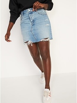 High Waisted Jean Skirt | Shop the world's largest collection of 