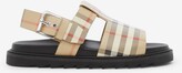 Thumbnail for your product : Burberry Childrens Vintage Check Leather Buckled Sandals Size: 3.5
