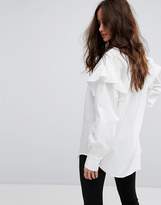 Thumbnail for your product : Only Shirt With Frill Shoulder