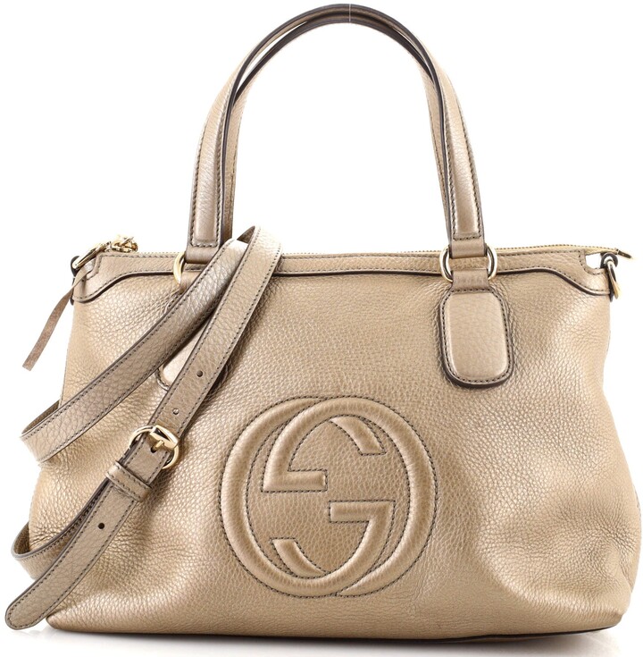 Gucci Soho Convertible Soft Top Handle Bag Leather - ShopStyle