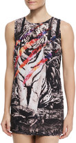 Thumbnail for your product : We Are Handsome Instinct Tiger-Print Shift Coverup