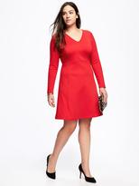Thumbnail for your product : Old Navy Ponte-Knit Plus-Size A-Line Dress