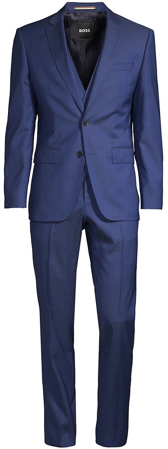 HUGO BOSS Blue Men's Suits | ShopStyle